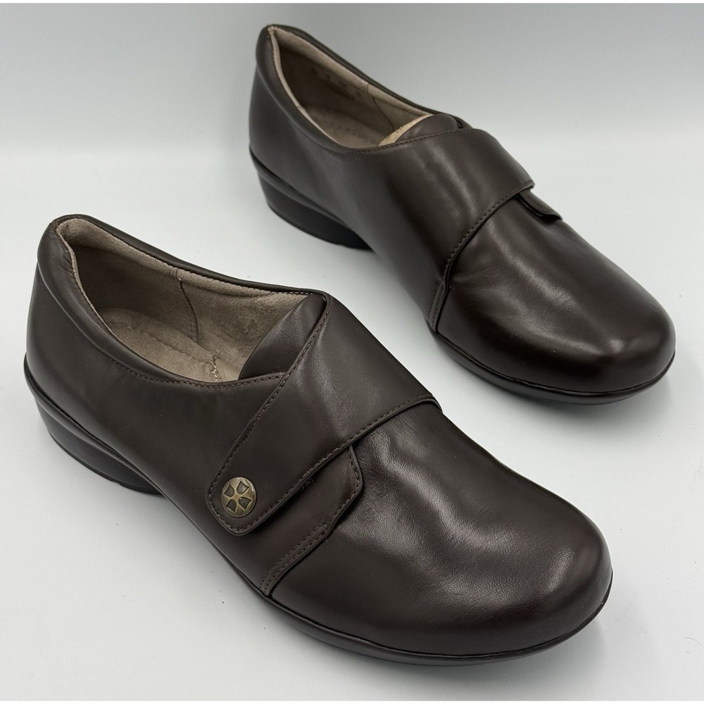 Naturalizer Calinda Leather Shoes Women's Size 9W Ox Brown Lea Preppy Casual NIB